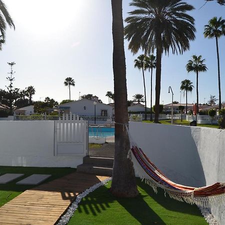 White Exclusive Bungalow. 2 Rooms, Garden & Pool. Maspalomas  Eksteriør billede