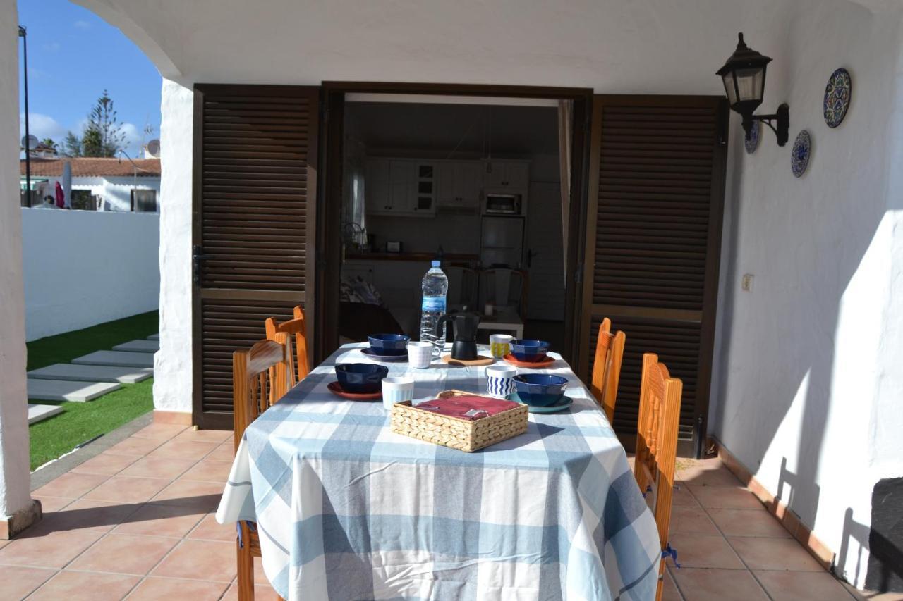 White Exclusive Bungalow. 2 Rooms, Garden & Pool. Maspalomas  Eksteriør billede